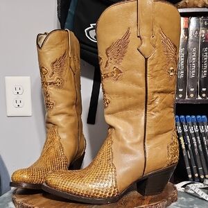 Brown Western Leather Boots